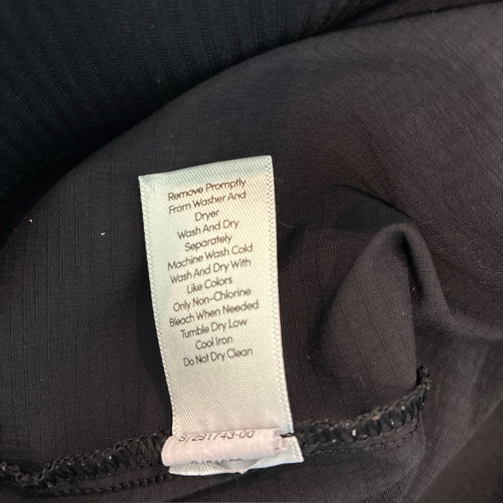 Athleta Mod Trekkie Crop Pant Women's 16 Black Mid Rise Stretch Waist Zip Ankle - Picture 9 of 10